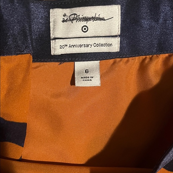 Leopard Print A-Line Skirt - Orange and Blu - Picture 2 of 2